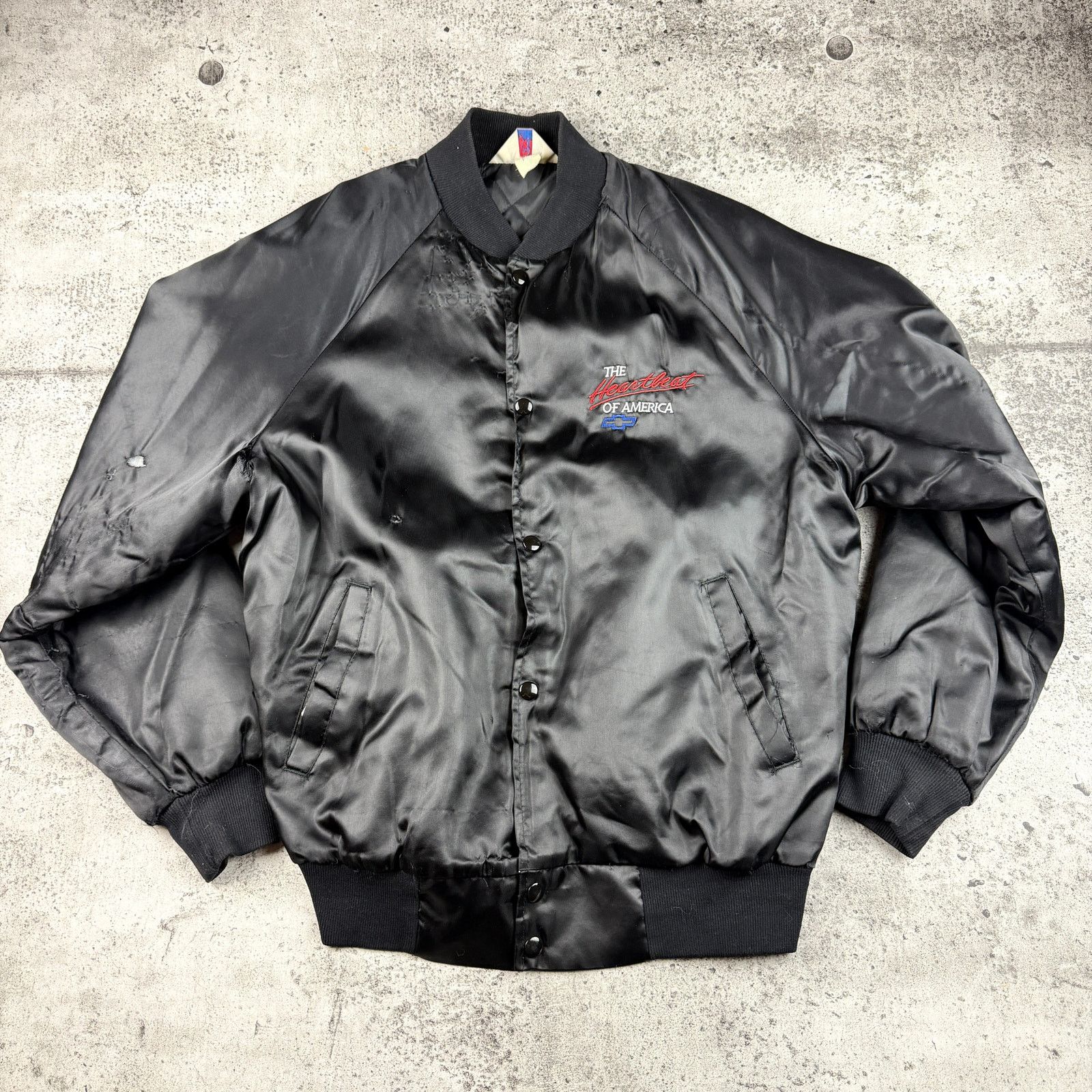 Chevrolet × Vintage Vintage Chevy Bomber jacket The Heartbeat of America Size L Size US L / EU 52-54 / 3 - 2 Thumbnail