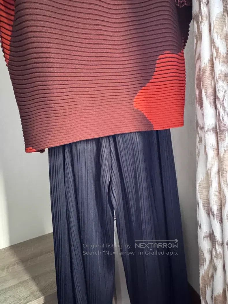 Issey Miyake Issey Miyake size:3 Wide Leg Casual Pants Size 22" - 3 Thumbnail