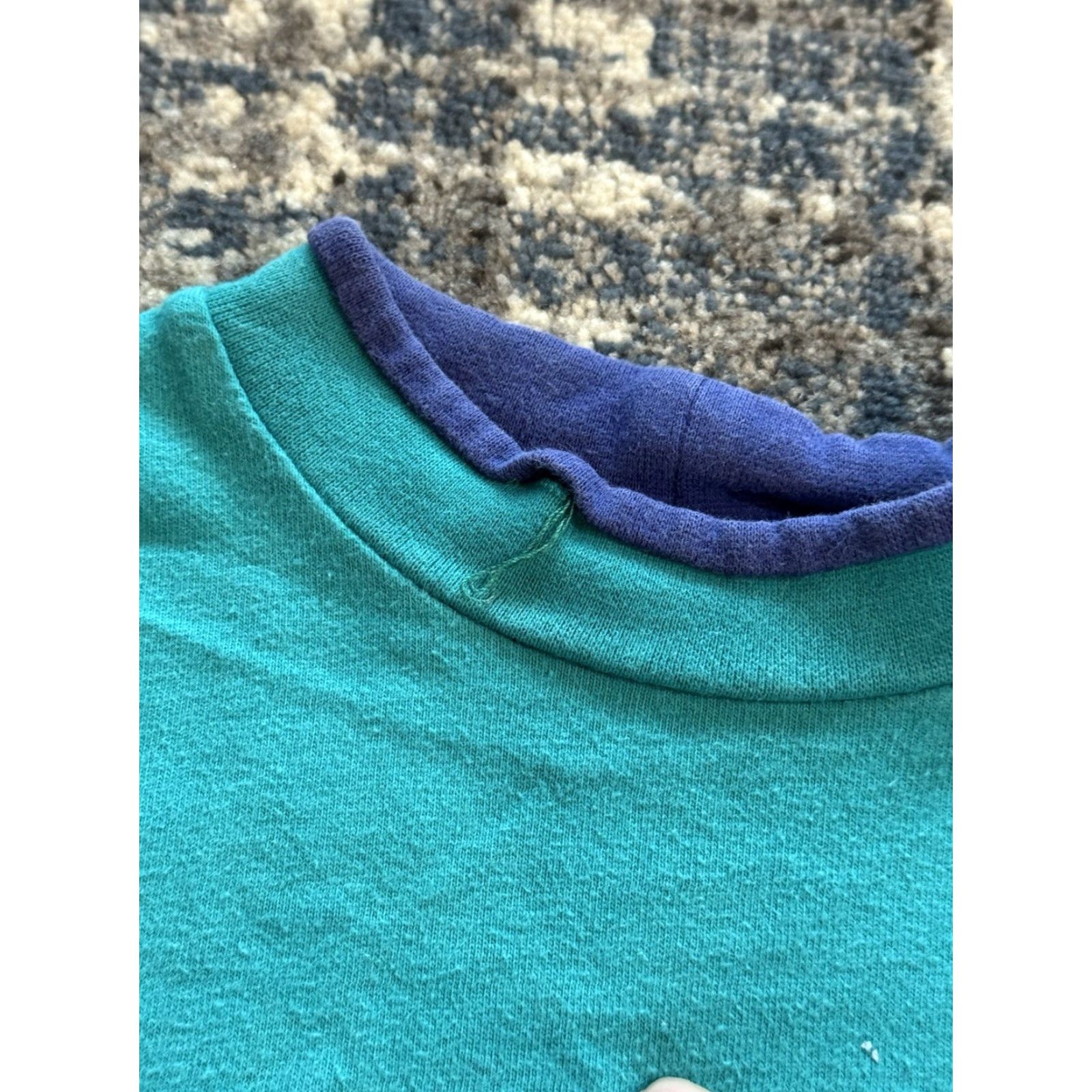 Disney VINTAGE Disney The Little Mermaid Long Sleeve Shirt 7-8 Girls Teal Cotton Blend 1990s Disney Promo Sportswear/Beach Womens? Size US M / EU 48-50 / 2 - 4 Thumbnail