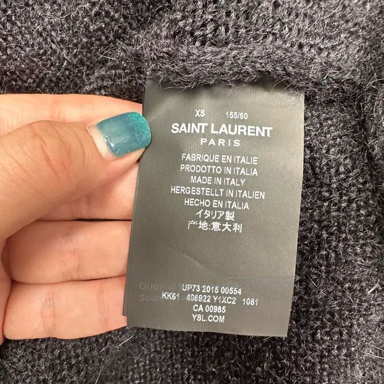 Saint Laurent Paris Saint Laurent Paris Black knit cardigan Size US XS / EU 42 / 0 - 5 Thumbnail