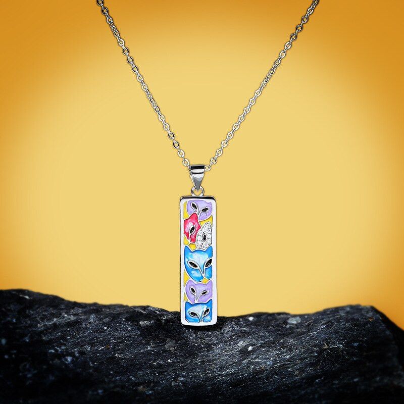 Jewelry Unique Pendant Handmade Enamel Necklace Size ONE SIZE - 1 Thumbnail