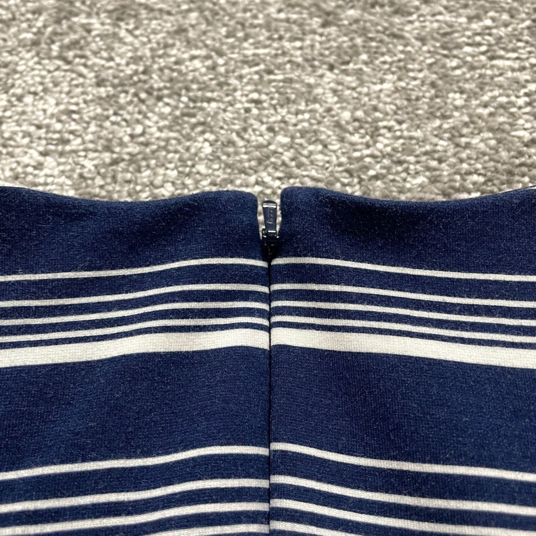 Lands' End VINTAGE Lands' End Sheath Dress Womens 8 Midi Sleeveless Blue White Striped Business Party Workwear Size M / US 6-8 / IT 42-44 - 6 Thumbnail