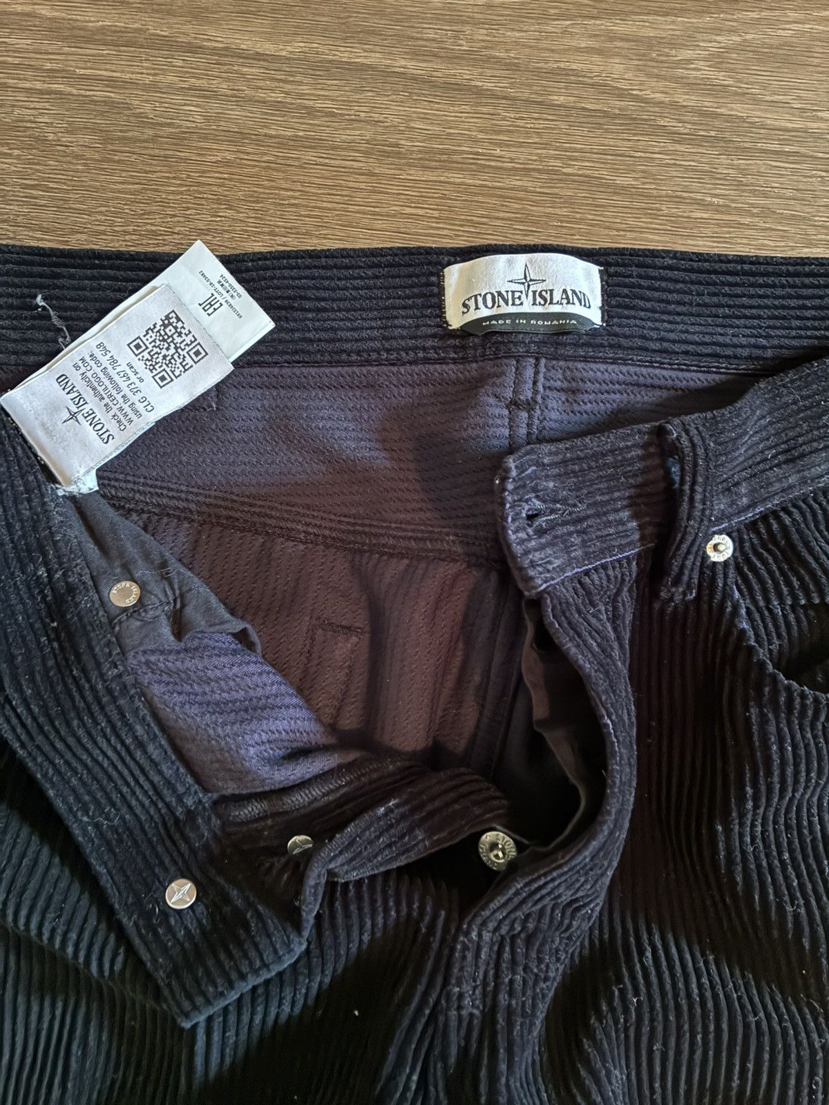 Stone Island Stone Island black corduroy pants Size US 34 / EU 50 - 2 Thumbnail