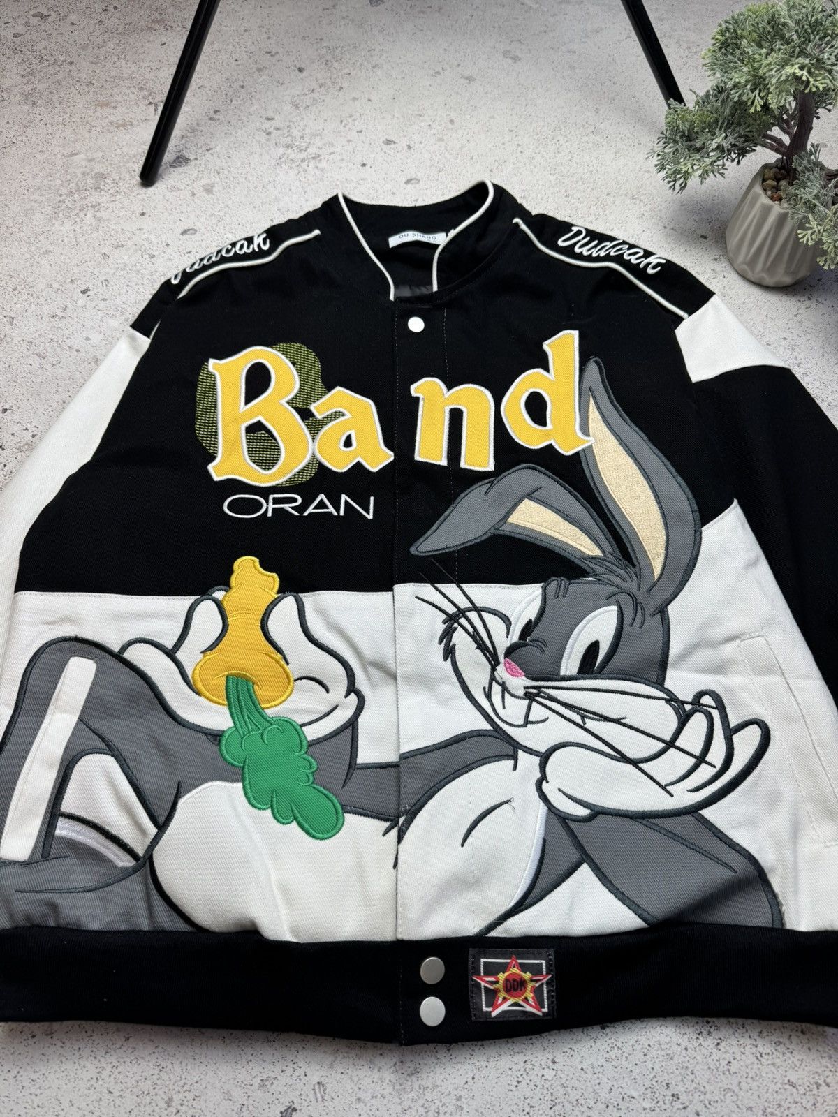 Japanese Brand × NBA Band Oran Bugs Bunny Racing Jacket Nascar F1 M Black Unisex Size US M / EU 48-50 / 2 - 5 Thumbnail