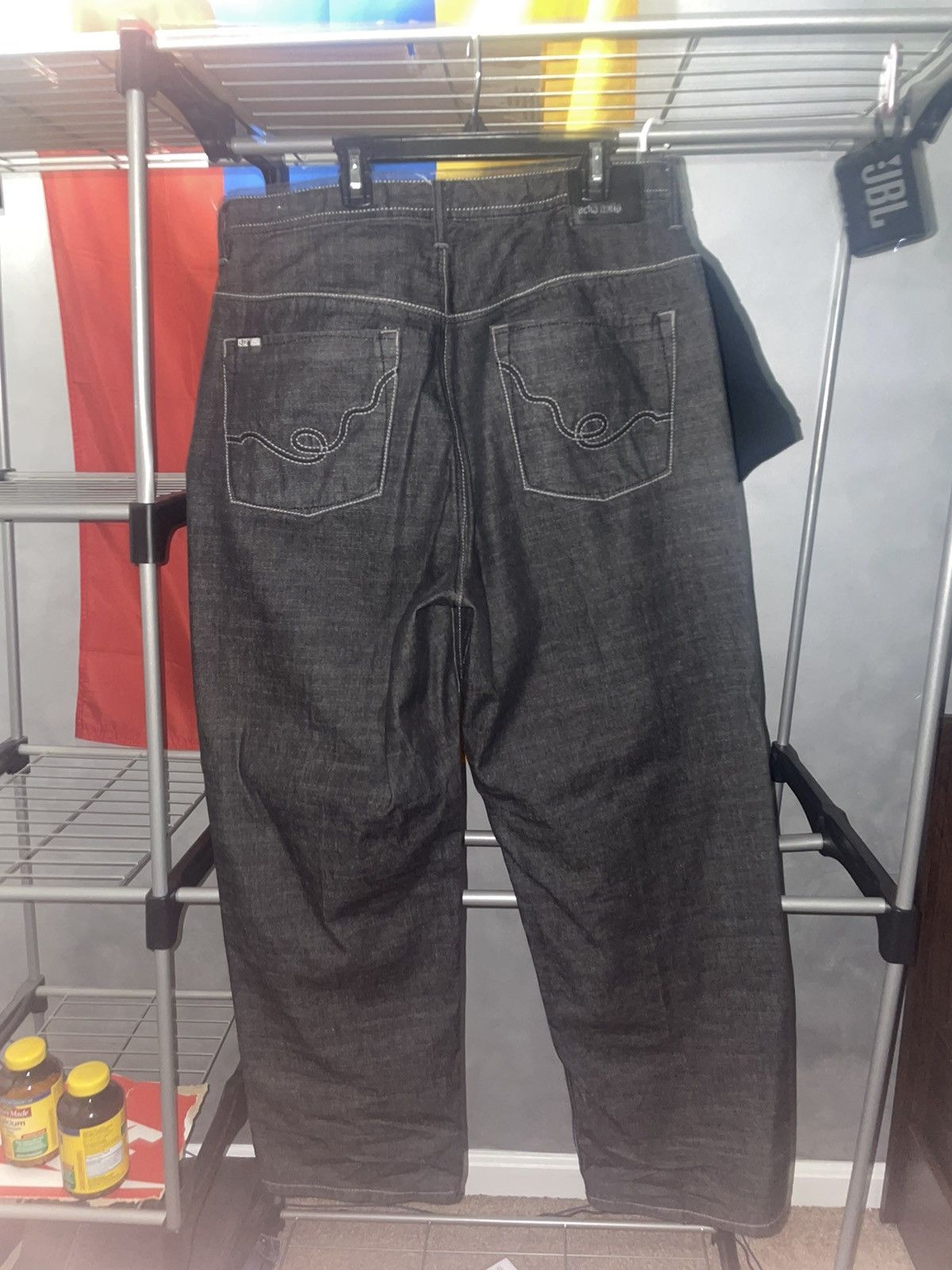 Ecko Unltd. × Vintage RARE ECKO UNLTD. GREY BAGGY FIT JEANS Size US 34 / EU 50 - 5 Thumbnail