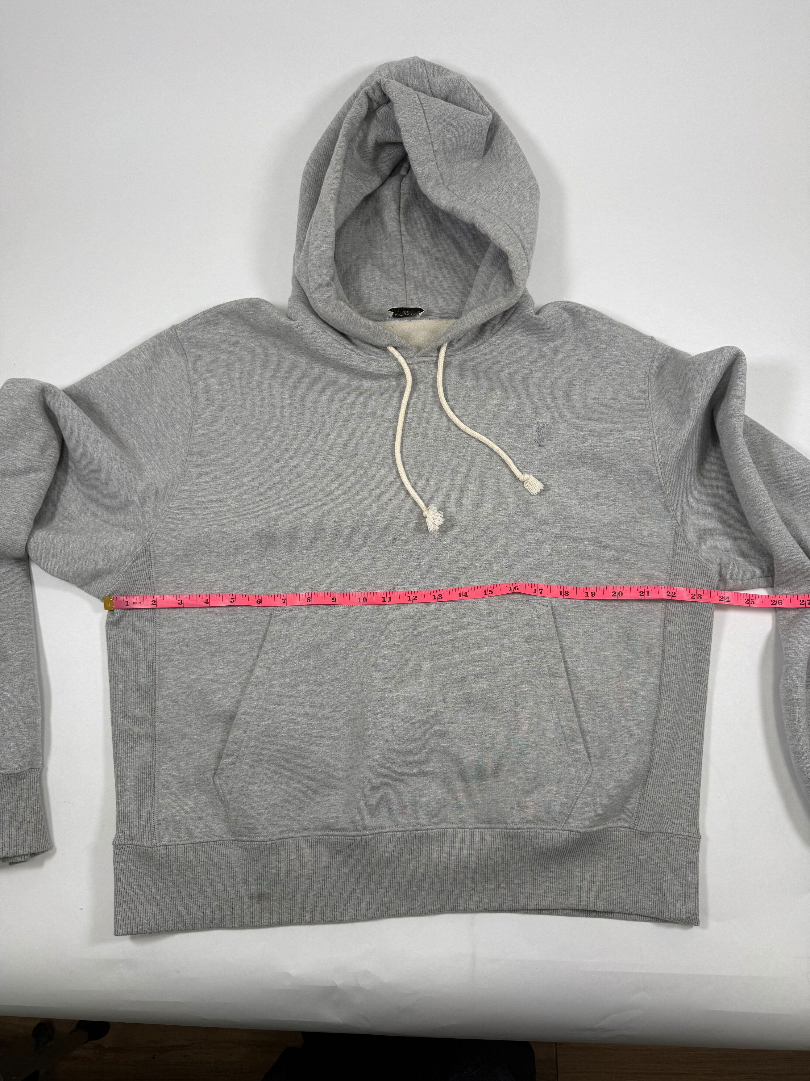 Yves Saint Laurent Grey Monogram Hoodie Sweatshirt Size US XXL / EU 58 / 5 - 7 Thumbnail