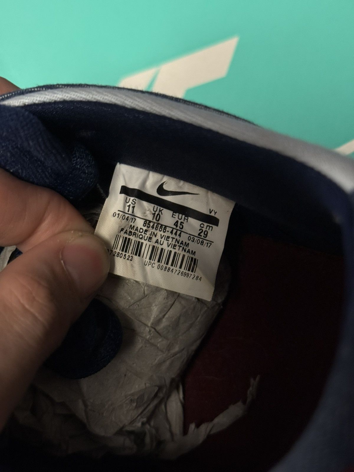 Nike Size 11 - Nike Sb Zoom Dunk Binary Blue 2017 (854866-444) Size US 11 / EU 44 - 13 Thumbnail