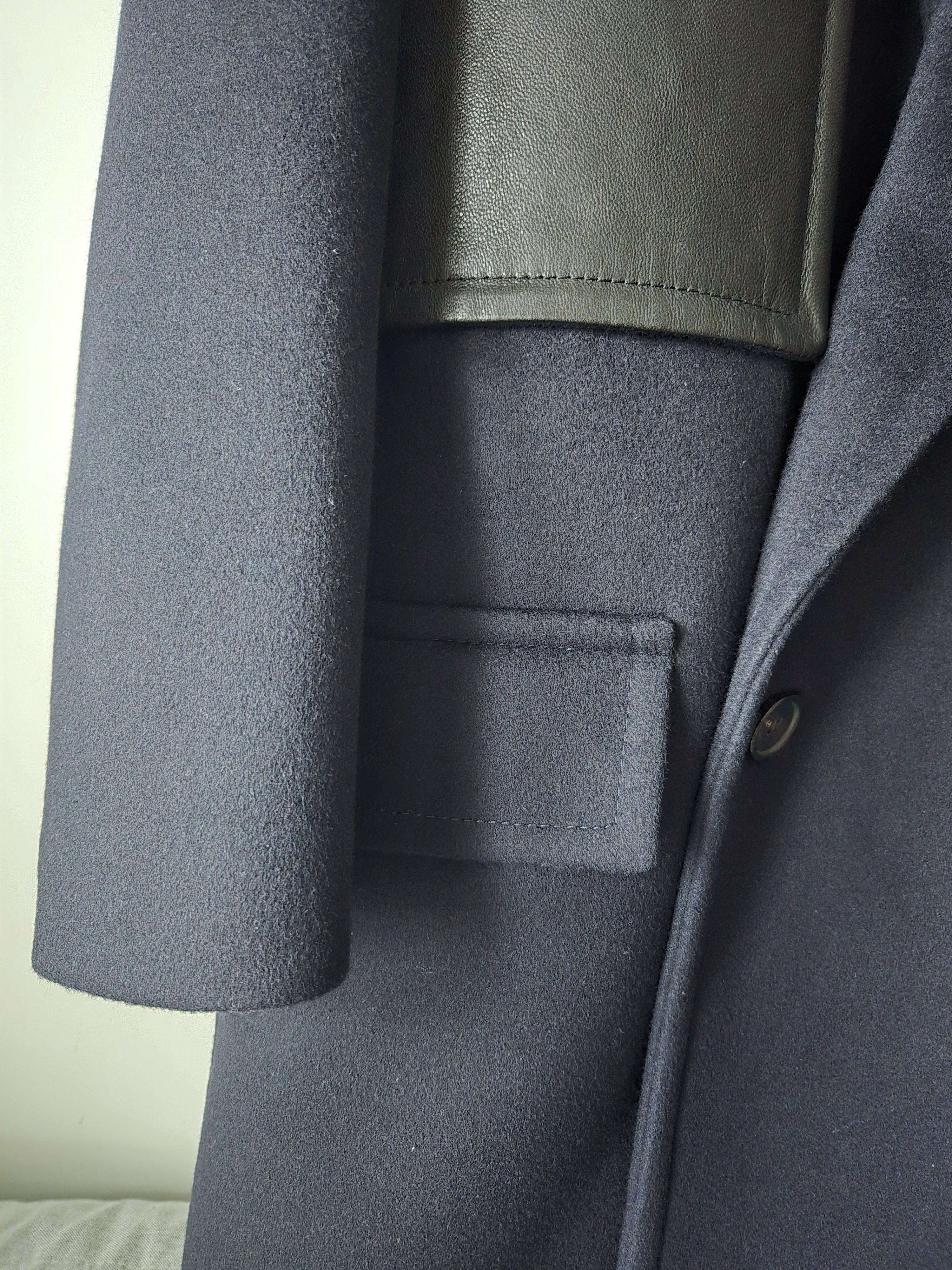 Loewe Loewe leather panel peacoat Size US S / EU 44-46 / 1 - 3 Thumbnail