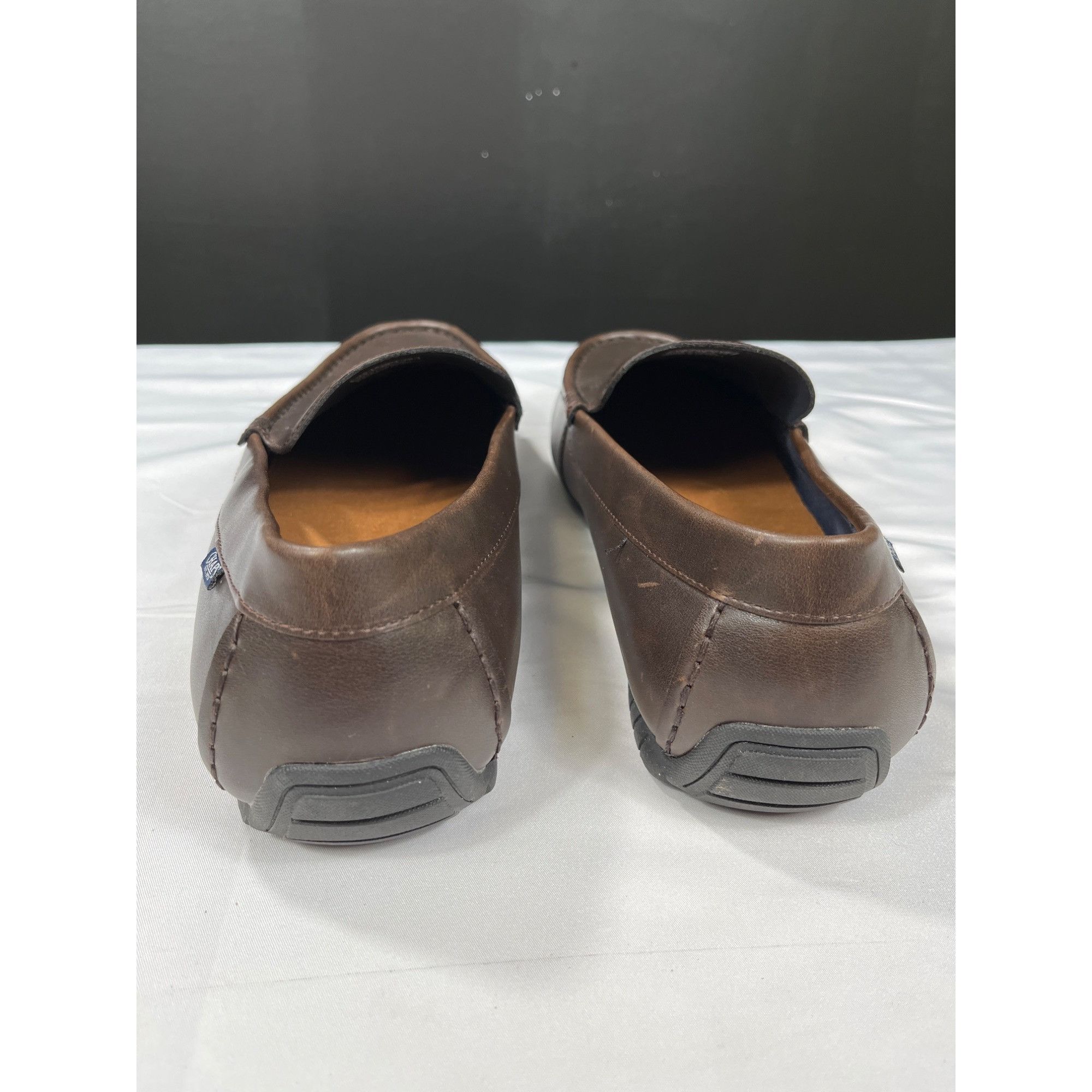 Chaps Chaps Mens Brown Leather Loafers Size 13 SKU 7256 Size US 13 / EU 46 - 5 Thumbnail