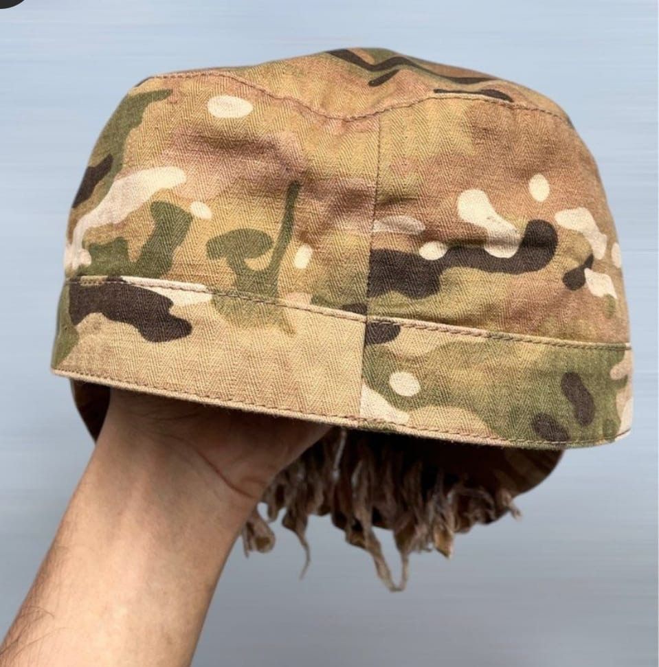Bernhard Willhelm Rare!!! Bernhard Willhelm AW11 Distressed Camo Binky Hats Size ONE SIZE - 2 Thumbnail