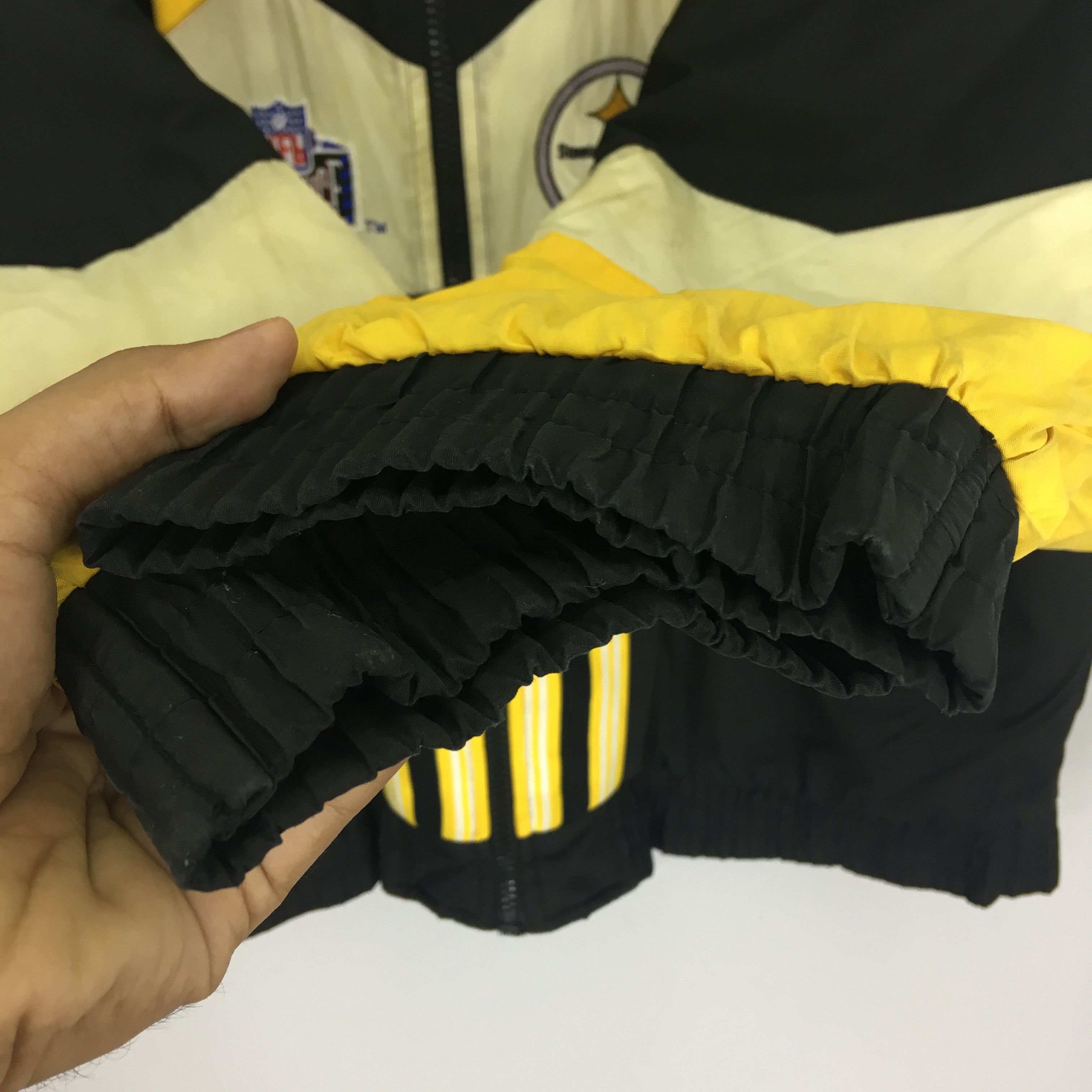 NFL Vintage 90's Pittsburgh Steelers Reversible Bomber Jacket Size US L / EU 52-54 / 3 - 8 Thumbnail