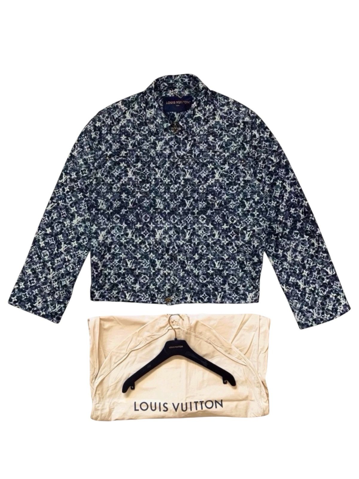 Louis Vuitton Louis Vuitton 50 Monogram Denim Workwear Jacket Size US M / EU 48-50 / 2 - 1 Thumbnail