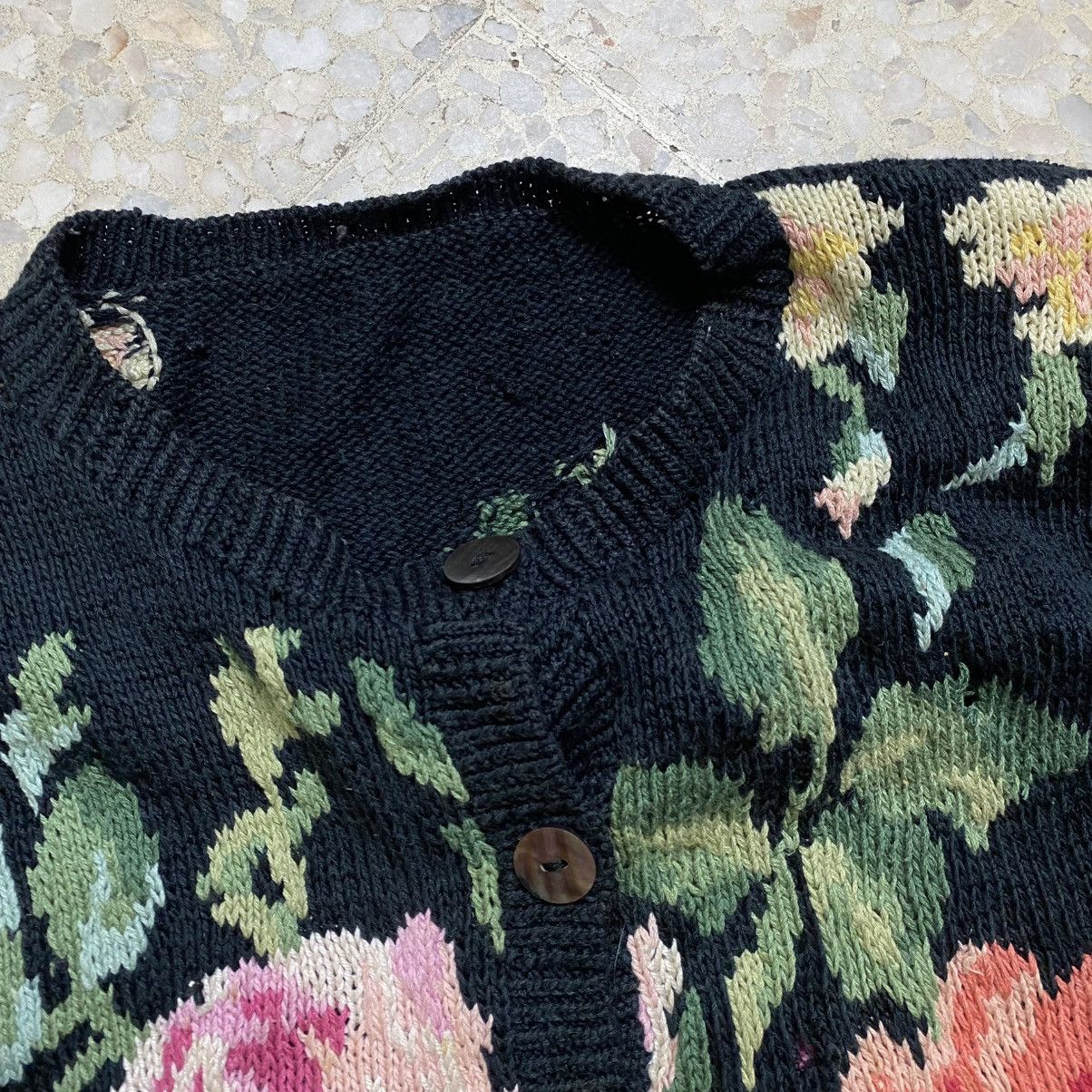 Designer × Japanese Brand Vintage floral knitwear Size L / US 10 / IT 46 - 3 Thumbnail