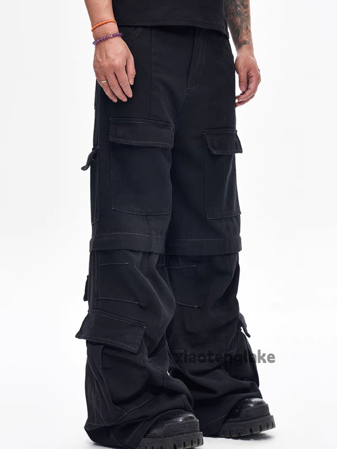 Jean × Vintage Utility skate hiphop loose baggy faded cargo jeans Size US 36 / EU 52 - 12 Thumbnail