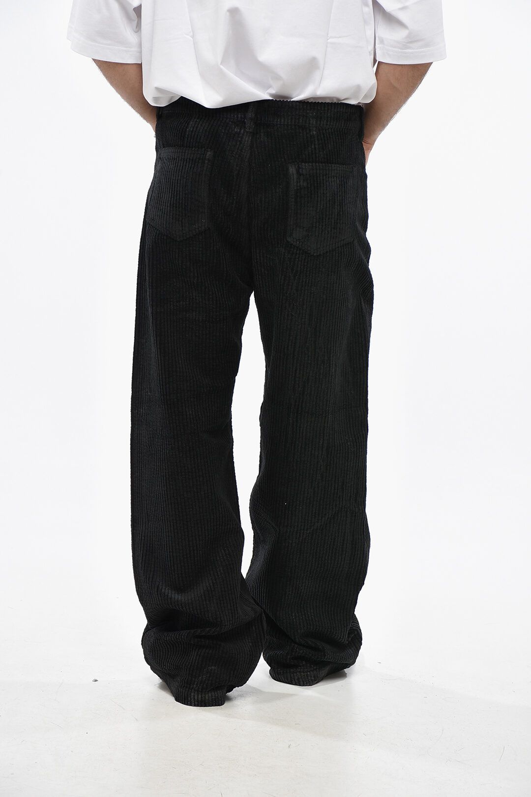 Rick Owens og1mm1025 Corduroy 5-Pockets Pant in Black Size US 33 - 2 Thumbnail