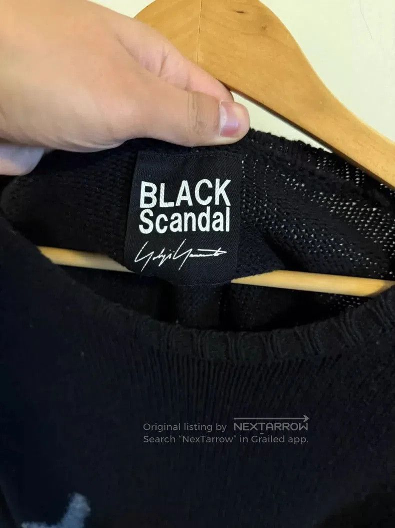Yohji Yamamoto Yohji Yamamoto BlackScandal Paint Slogan Sweater Size US L / EU 52-54 / 3 - 3 Thumbnail
