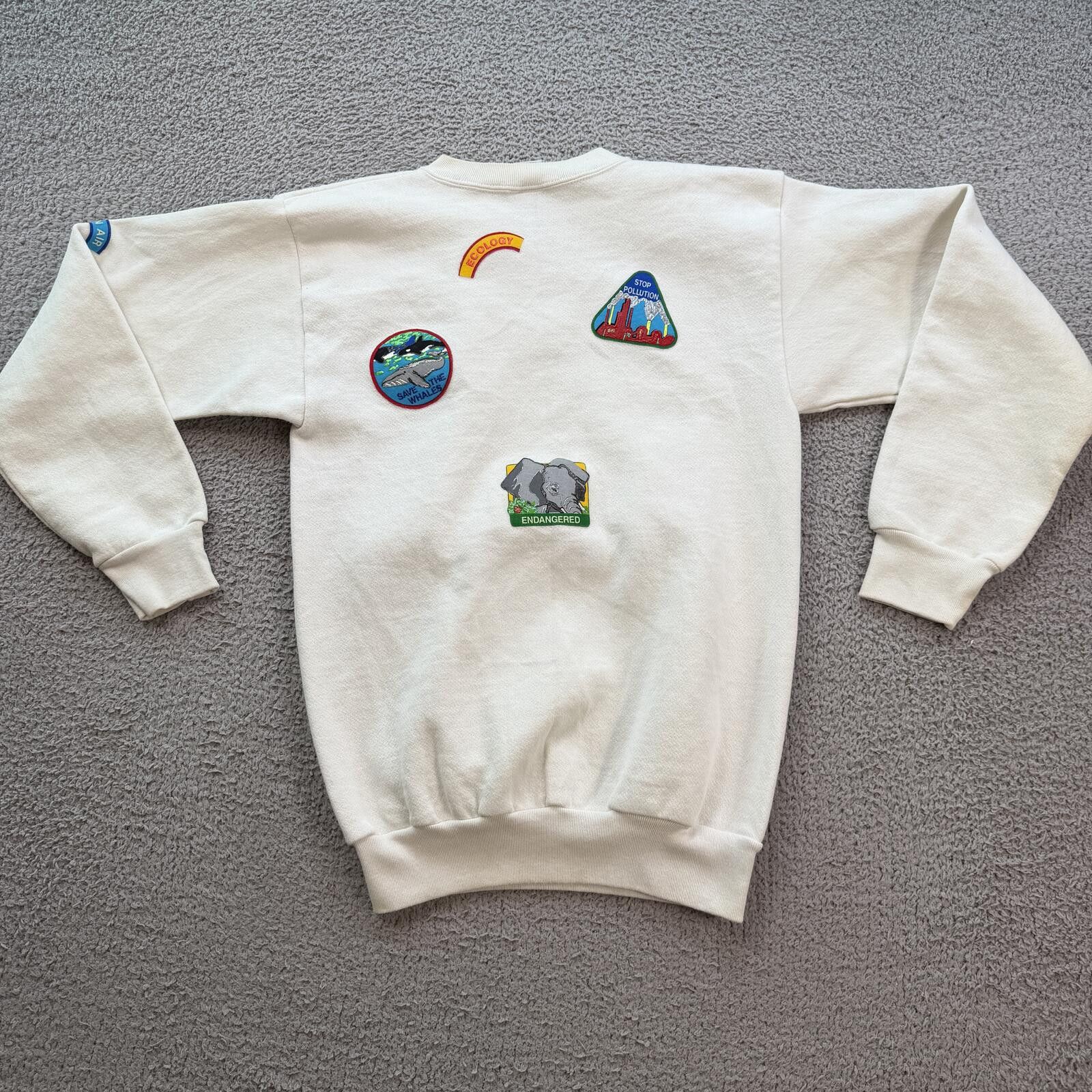 Other Vintage 90s Earth Day Environmentalist Sweatshirt Eco Patch Size US M / EU 48-50 / 2 - 2 Thumbnail