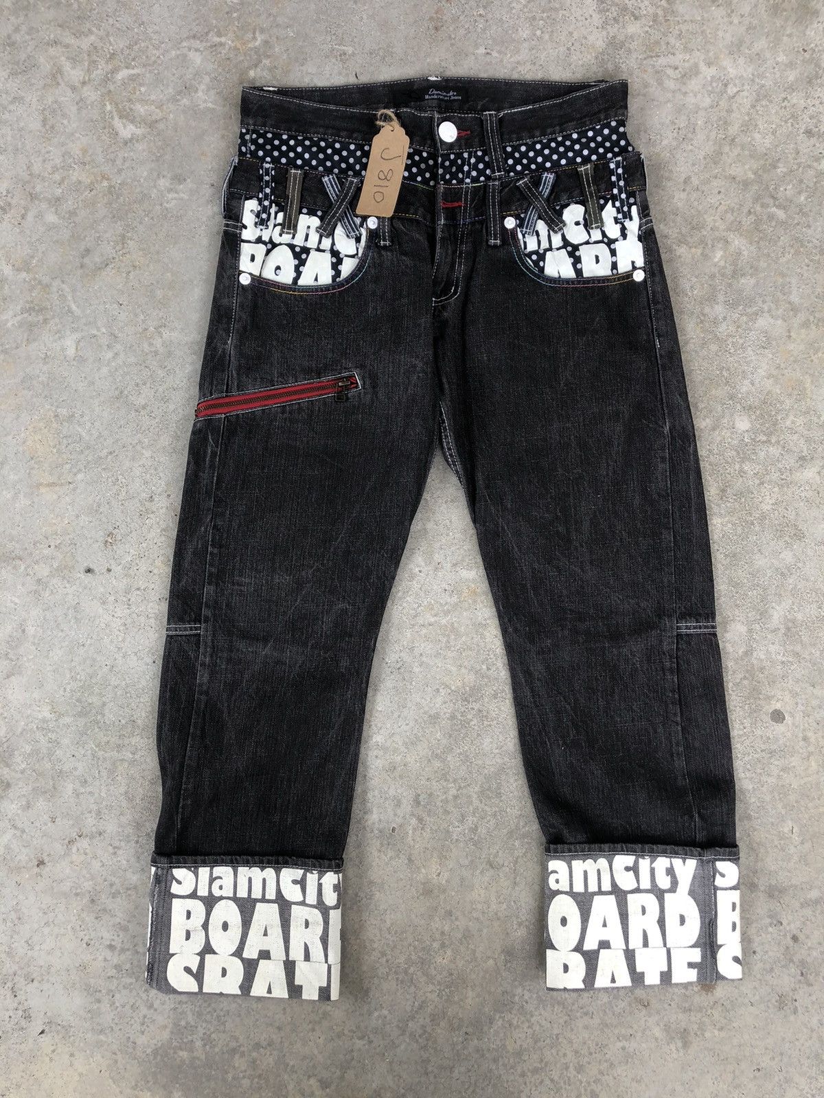 Hysteric Glamour Japanese Dominate Handcrafted Double Waist Distressed Jeans Size US 31 - 3 Thumbnail