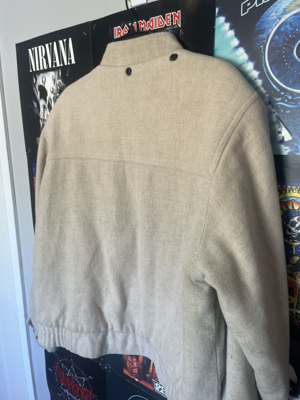 Other Vintage Y2K 2000’s Heavy Thick Cropped Wool Blend Jacket Size US L / EU 52-54 / 3 - 9 Thumbnail