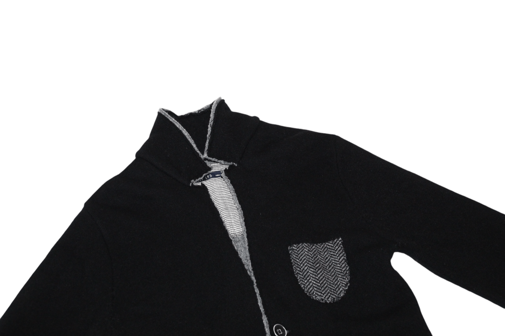SARTORIO Knit Lab by Nonsololana srl raw cut boiled wool woven jacket Size US L / EU 52-54 / 3 - 8 Thumbnail