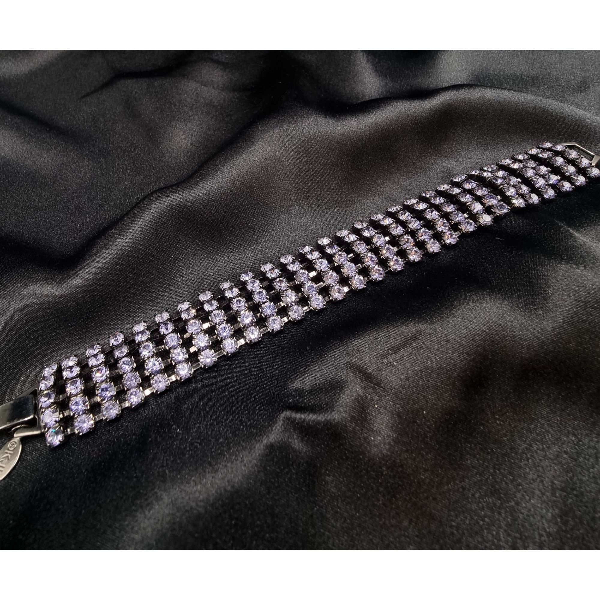 Kenneth Jay Lane Vintage KJL Kenneth Jay Lane Rhinestone Bracelet Late 90s Size ONE SIZE - 2 Thumbnail