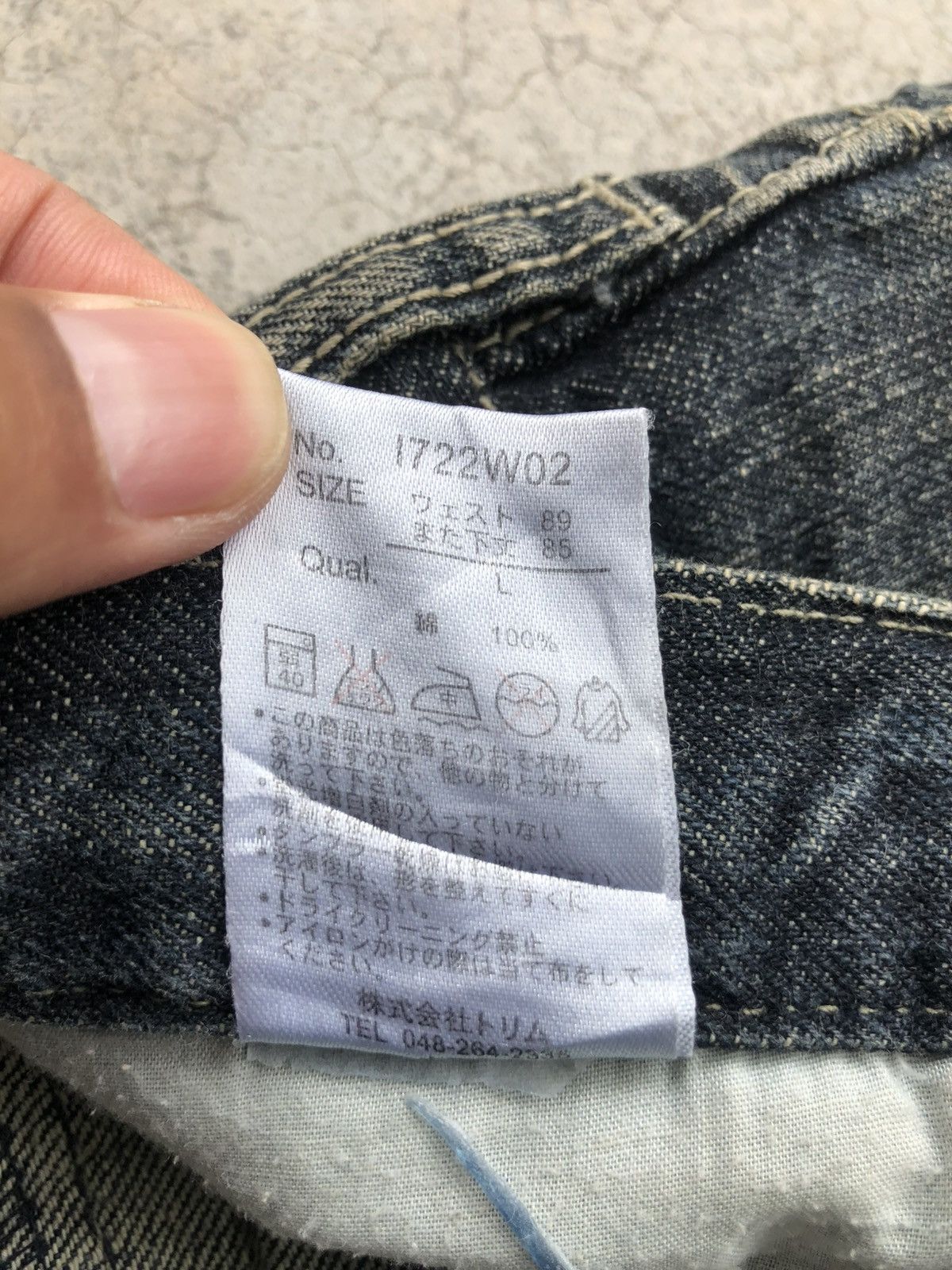 Japanese Brand Japanese Denim Lab Double Waist Distressed Denim Slim Size US 34 / EU 50 - 22 Thumbnail
