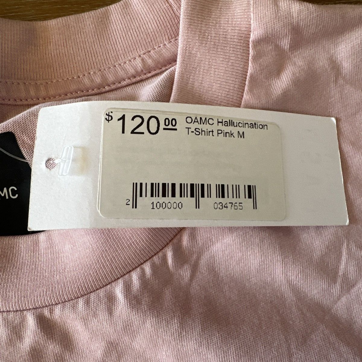 OAMC OAMC Hallucination T-Shirt Pink, Size Medium, Brand New Size US M / EU 48-50 / 2 - 7 Thumbnail