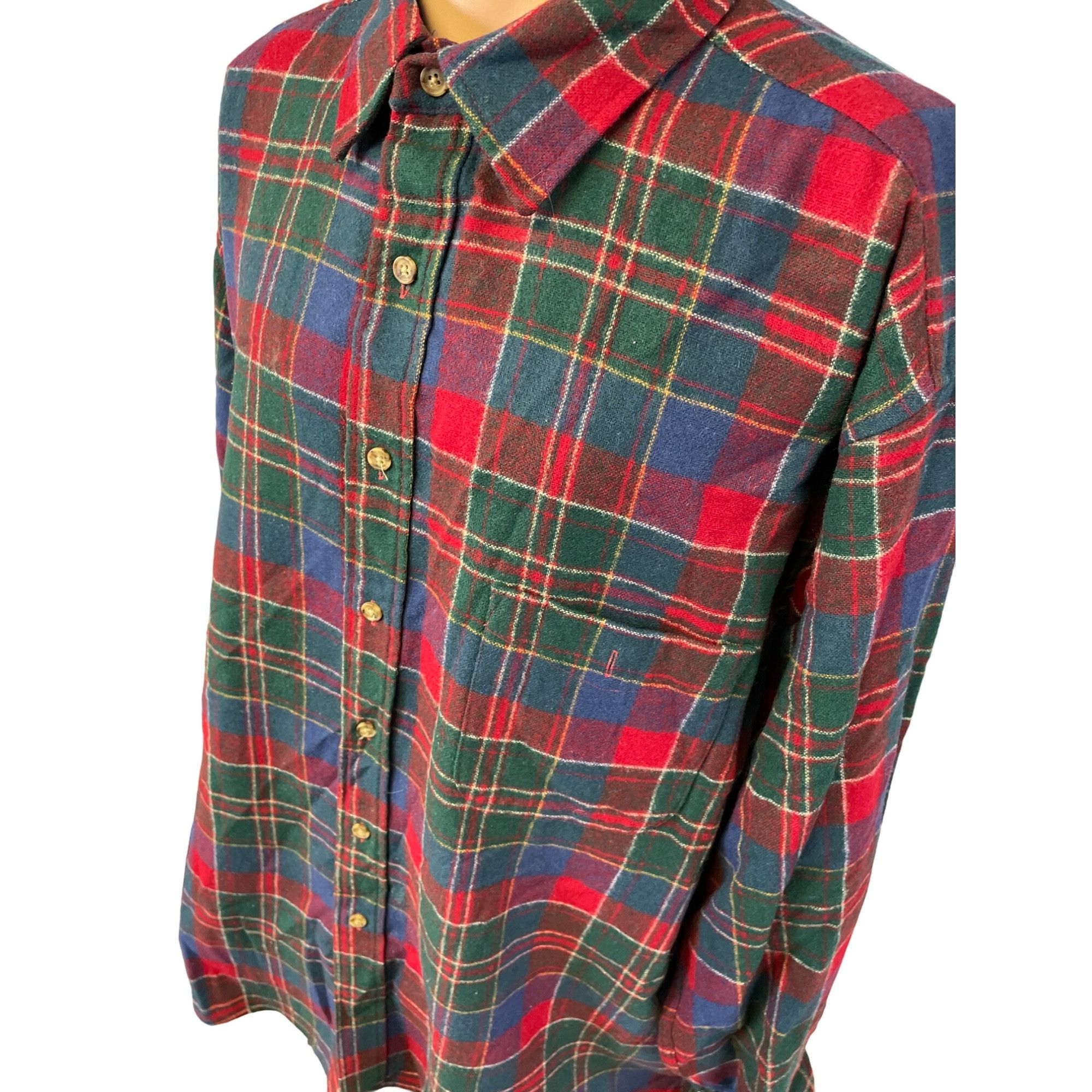 Pendleton Pendleton Men's Red Plaid Wool Long Sleeve Button up Shirt X Size US XL / EU 56 / 4 - 3 Thumbnail
