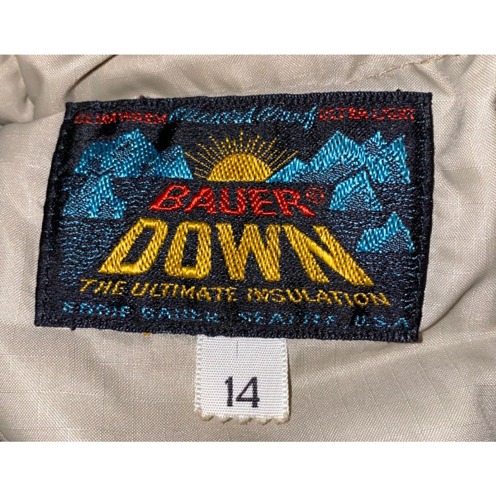 Eddie Bauer Eddie Bauer Womens DOWN Beige Button Front Jacket Size 14 Size XL / US 12-14 / IT 48-50 - 2 Thumbnail