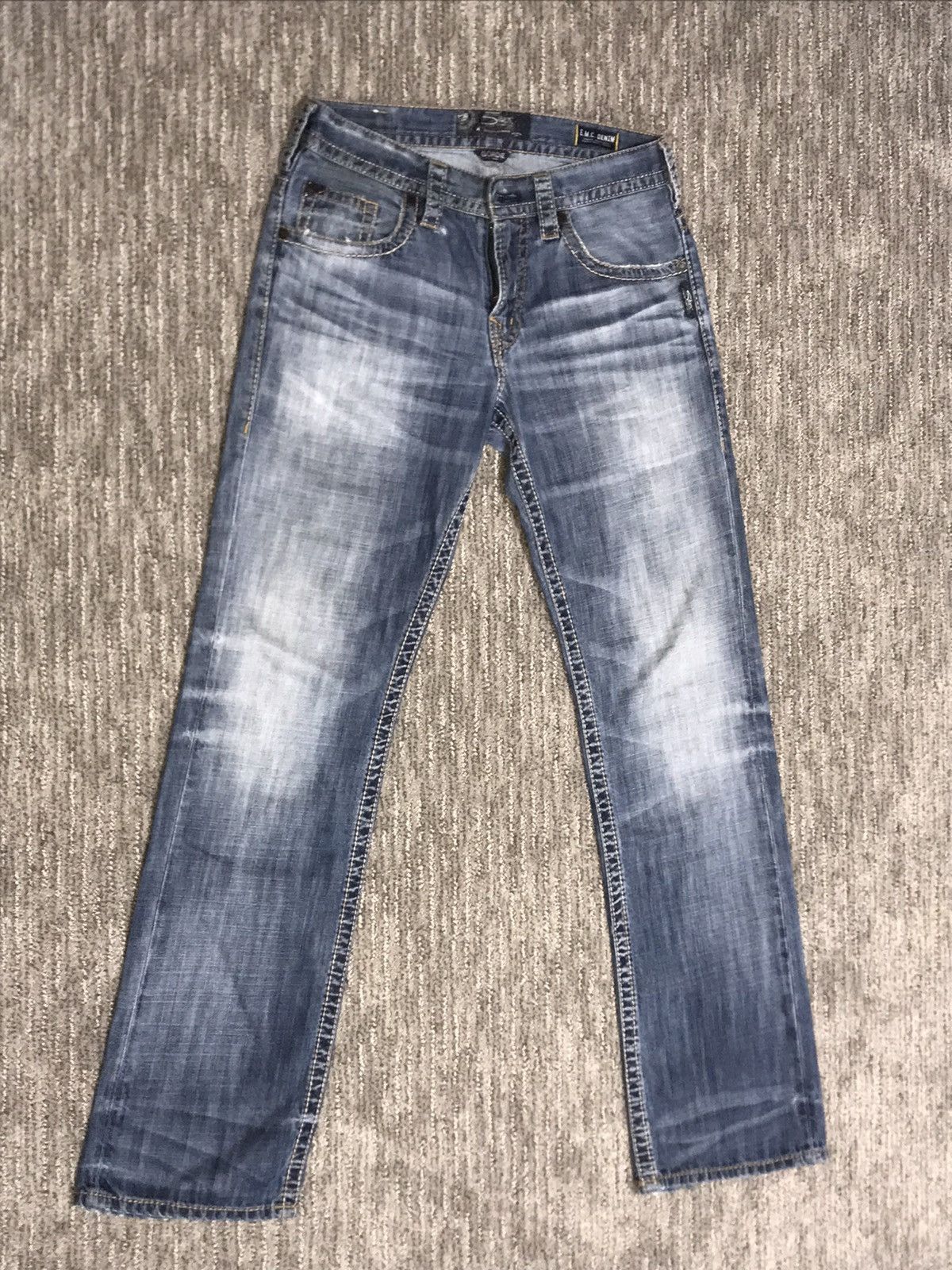 Vintage VERY RARE VINTAGE 90s SILVER JEANS Size US 30 / EU 46 - 2 Thumbnail