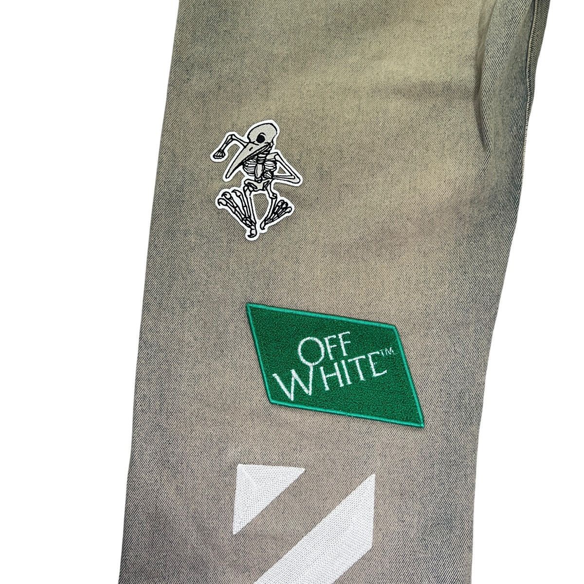 Off-White OFF-WHITE™ Diag Multi Logo Relax Slim Patchwork Denim Pants Size US 34 / EU 50 - 17 Thumbnail