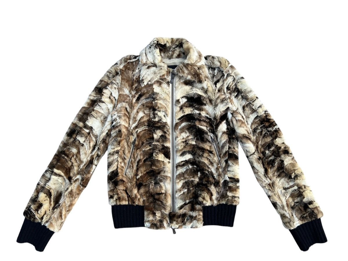 Costume National Archive Costume National Leather Fur Bomber Jacket Size US XS / EU 42 / 0 - 3 Thumbnail