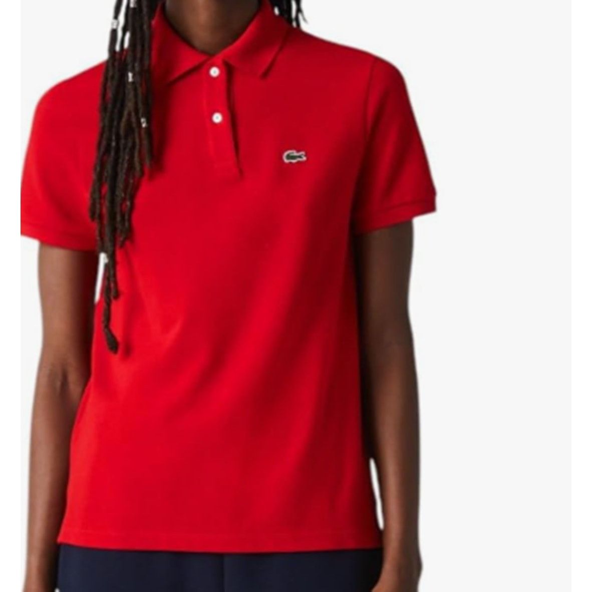 Lacoste Lacoste Women's Classic Fit Short Sleeve Petit Polo Red 14 Size XL / US 12-14 / IT 48-50 - 3 Thumbnail