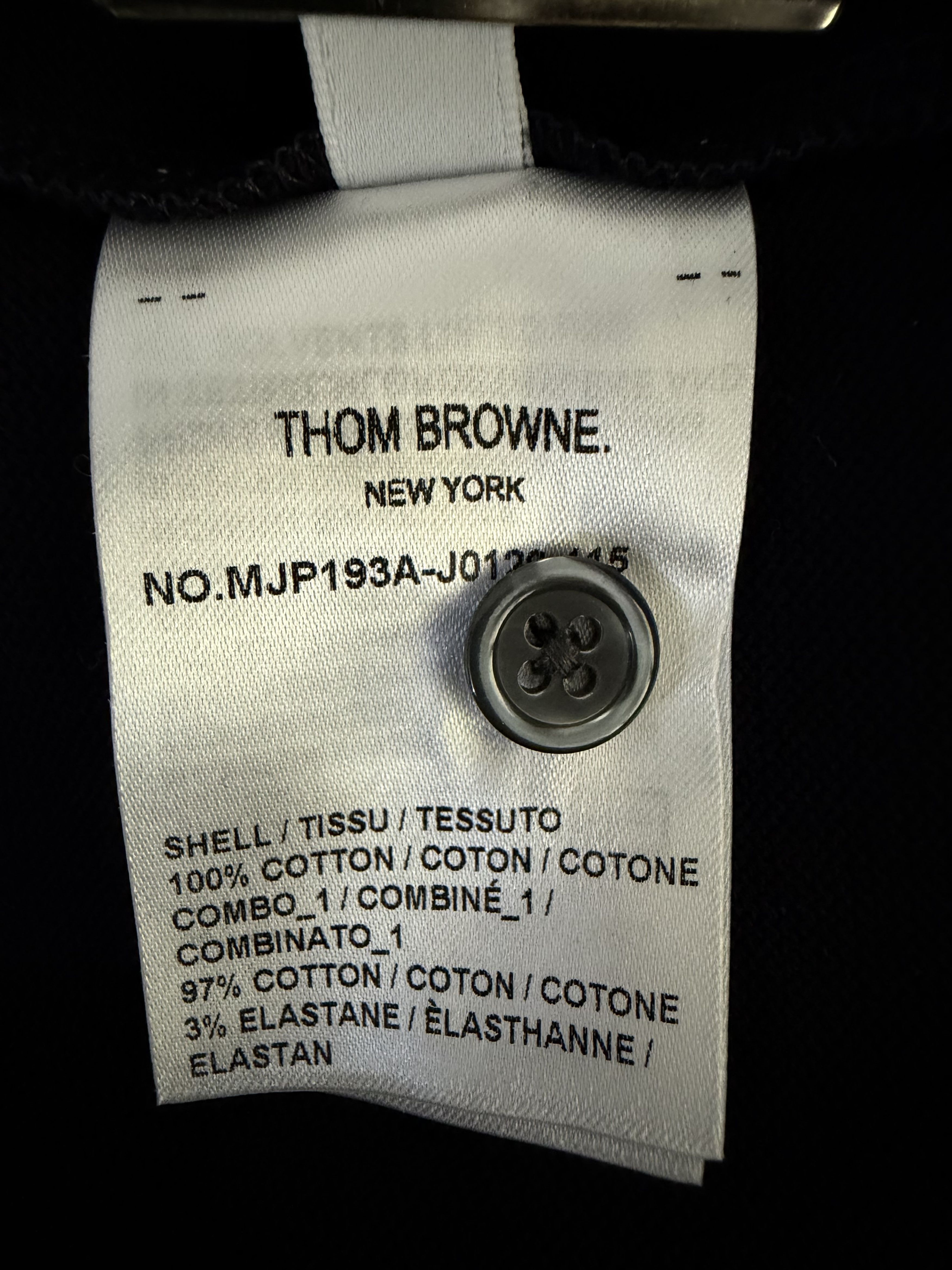 Thom Browne Thom Browne RWB Navy Polo Size US XL / EU 56 / 4 - 9 Thumbnail