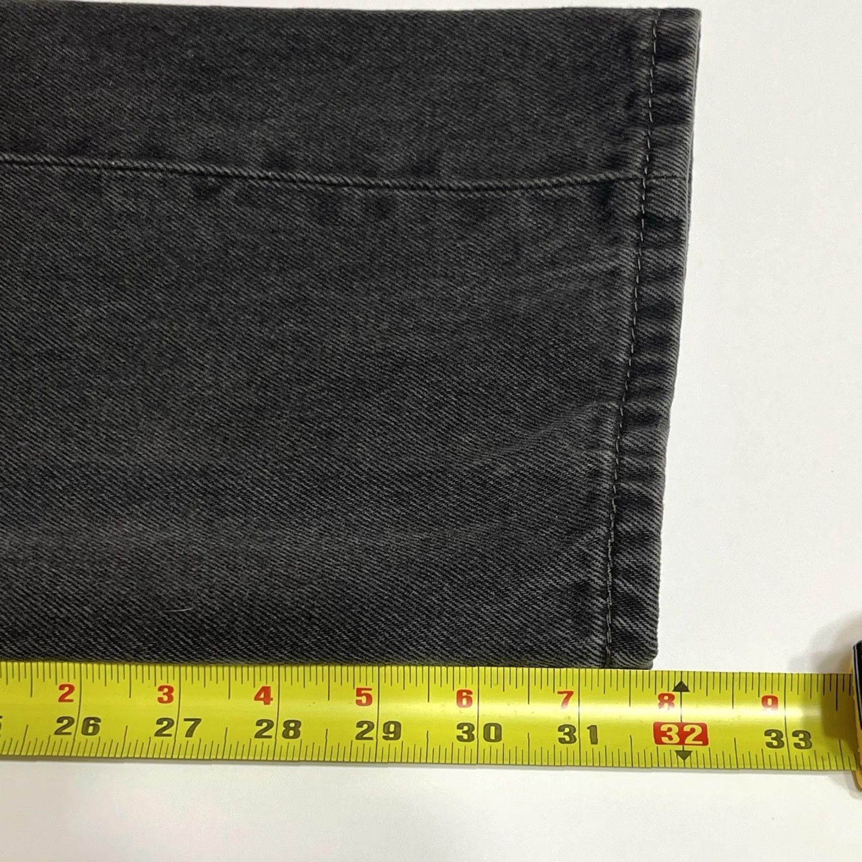 Levi's Levi's 505 Jeans Mens 34x32 Straight Black Wash Denim Regular Mid Rise Belt Loops 5-Pocket Logo Zipper Size US 34 / EU 50 - 6 Thumbnail