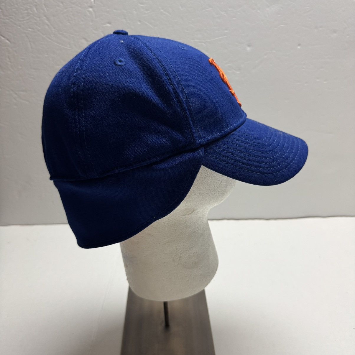 New Era RARE New Era NY Mets Fitted Hat W/ Flip Down Protector S/M Size ONE SIZE - 7 Thumbnail