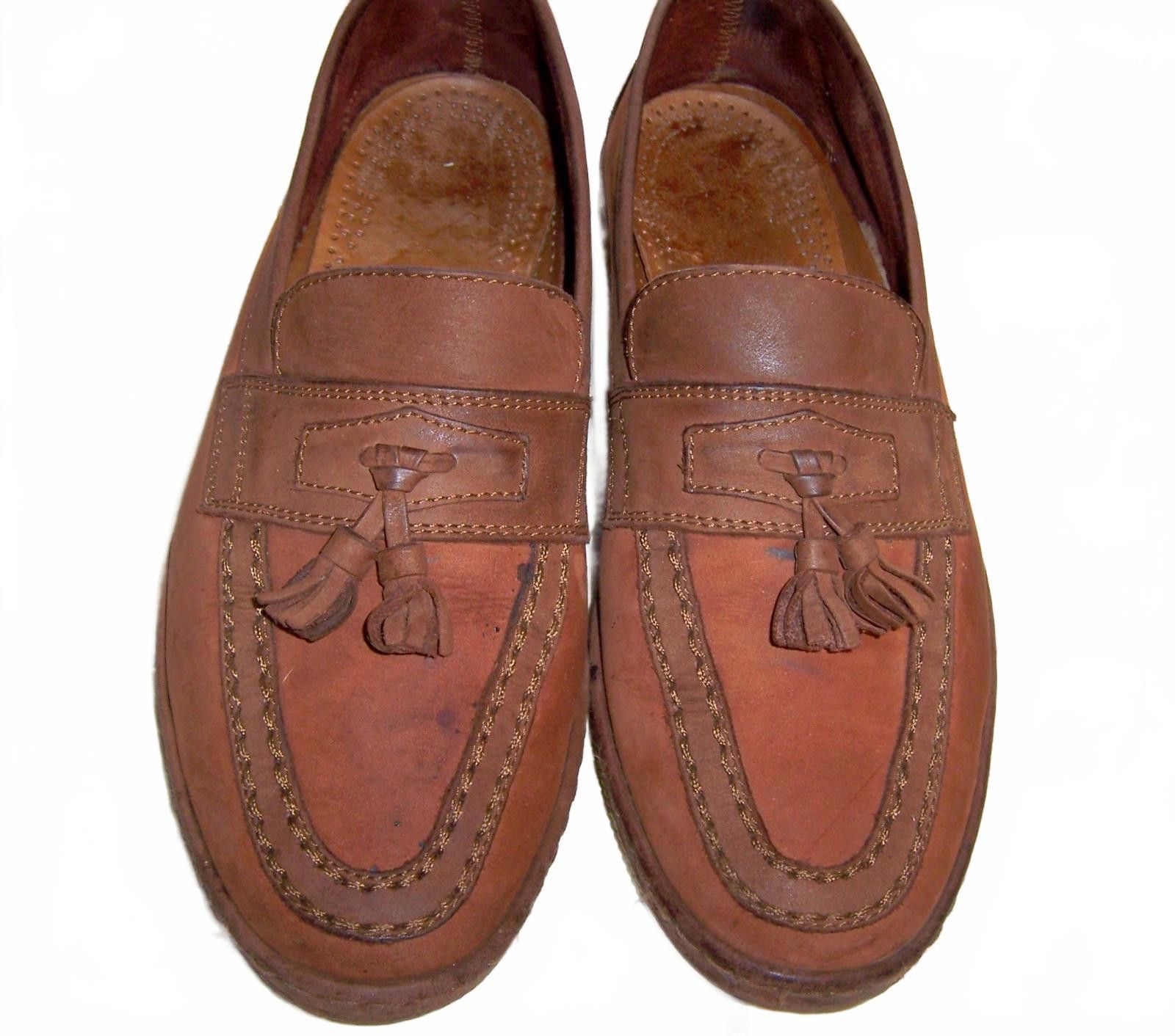 Bally Vintage Bally Men's Suede Tasseled Loafers -Dark Chili 42/9D Size US 9 / EU 42 - 2 Thumbnail