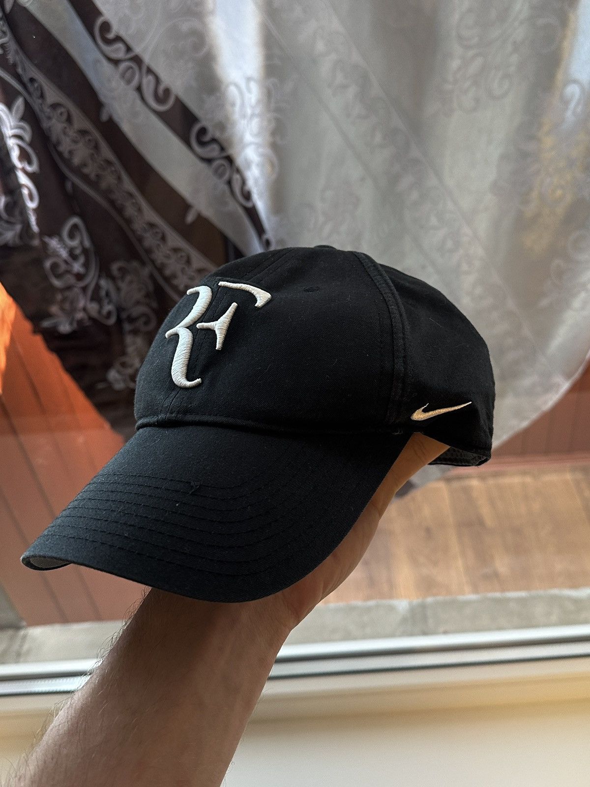 Nike Vintage Nike Roger Federer Cap Hat Tennis Big Logo Size ONE SIZE - 2 Thumbnail