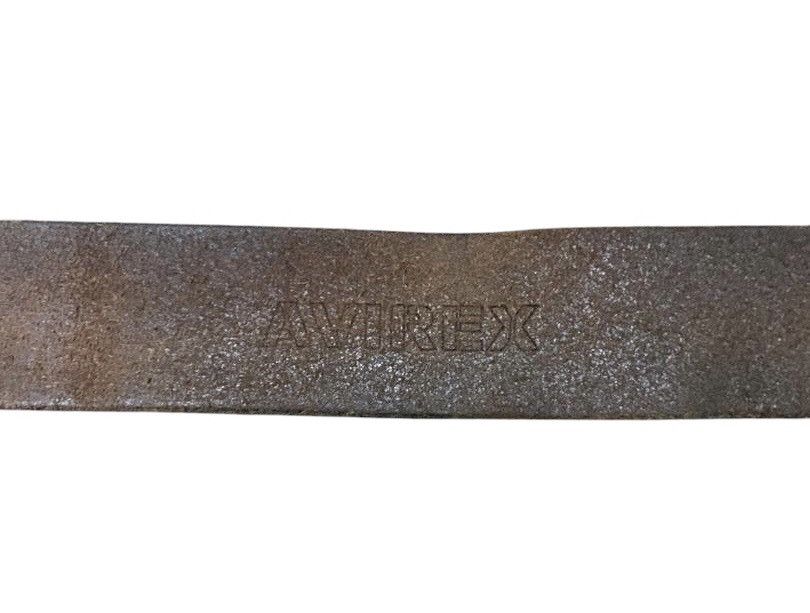 Avirex Vintage Leather Avirex Belt Monogram Design Size 30 - 7 Thumbnail