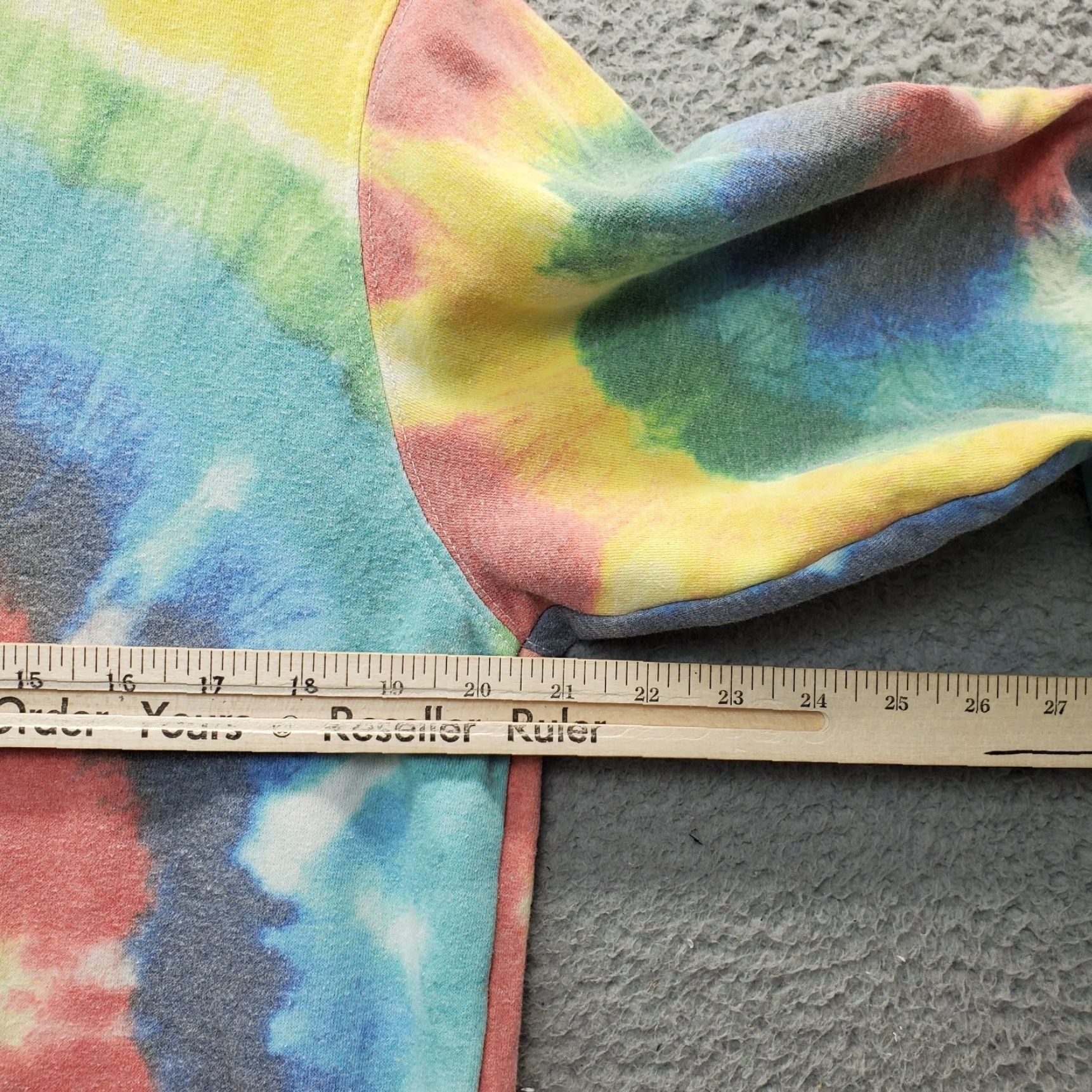 Rainbow Scooby Doo Hoodie Womens Medium Multicolor Tie Dye Fleece Lined Graphic Front Pullover Sweatshirt Size M / US 6-8 / IT 42-44 - 4 Thumbnail