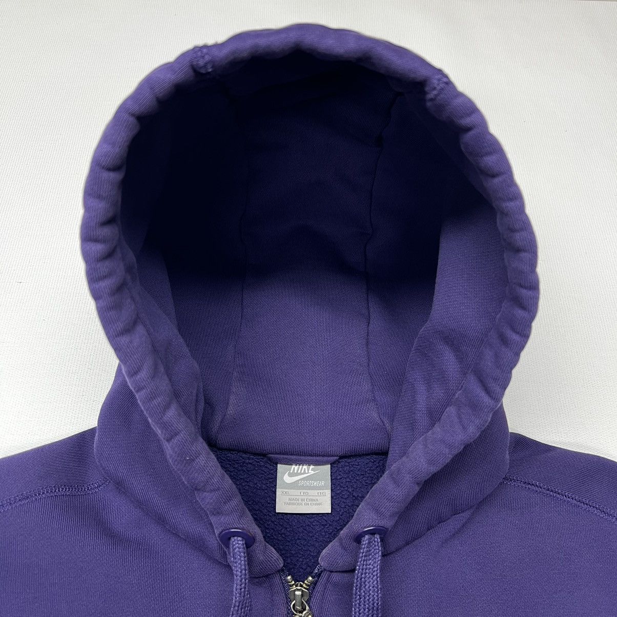 Nike × Vintage VTG Nike Hoodie Sweatshirt Purple Full Zip AF1 Anniversary Size US XXL / EU 58 / 5 - 9 Thumbnail