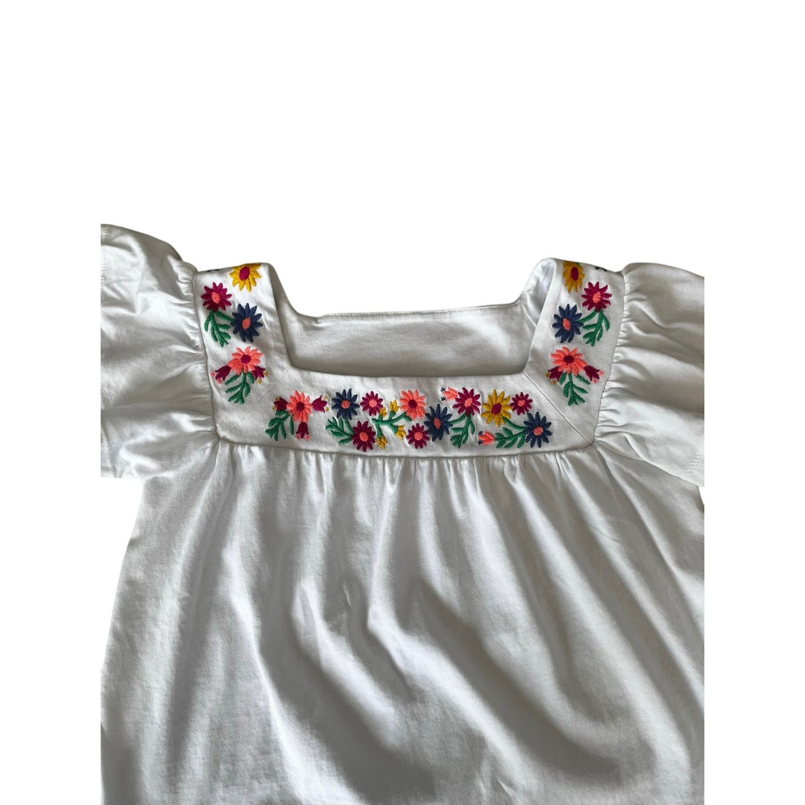 J.Crew J.Crew CrewCuts Girls Top Embroider Neck Flutter Sleeve 8 Size M / US 6-8 / IT 42-44 - 2 Thumbnail