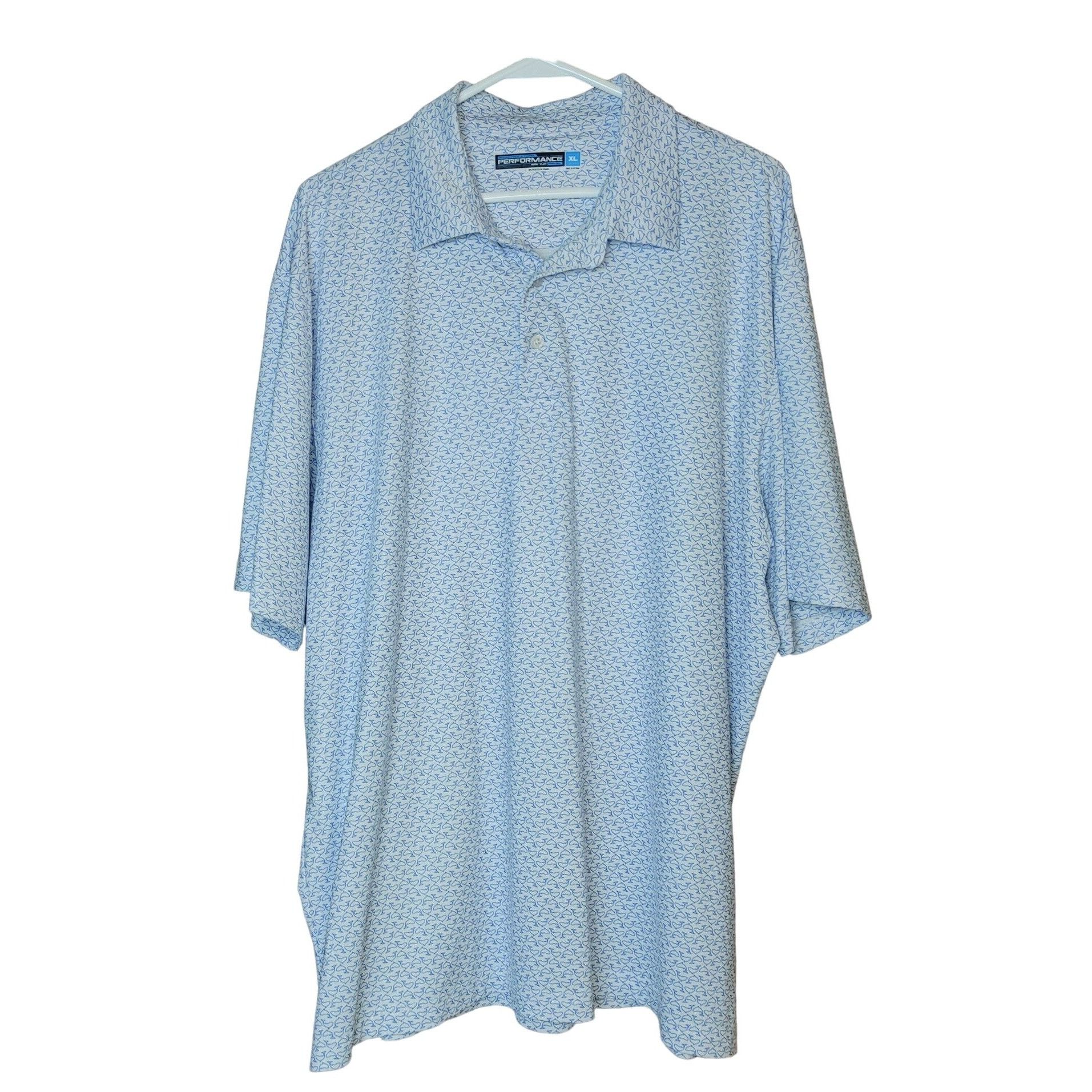 Other Roundtree and Yorke Performance White Wale Print Polo Shirt Size US XL / EU 56 / 4 - 1 Thumbnail