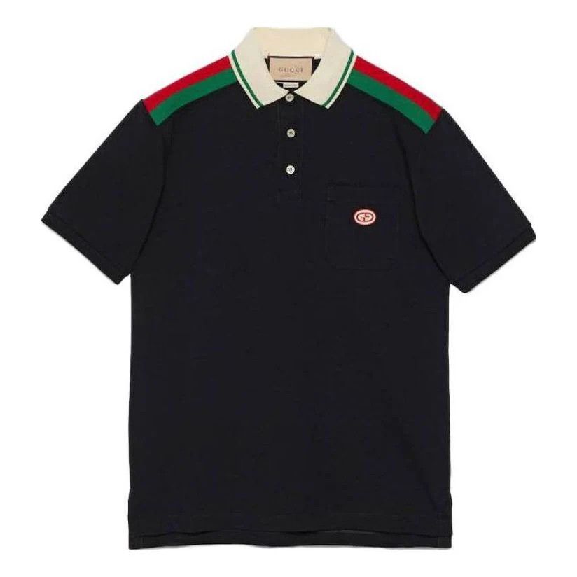 o1loc1c0226 737656 Cotton Polo Shirt With Interlocking G