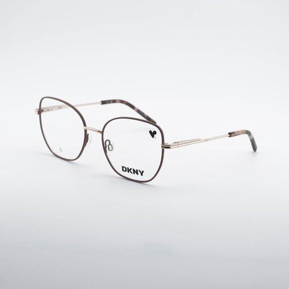 DKNY DKNY DK1034 272 Eyeglasses Taupe/Rose Gold 51mm Square Frame Size ONE SIZE - 1 Thumbnail