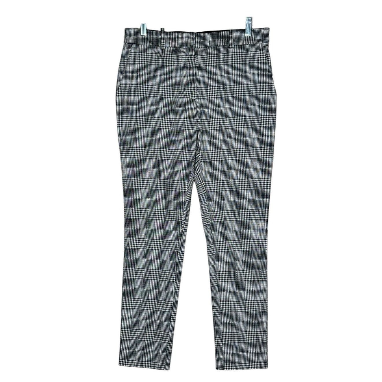 H&M H&M black white plaid straight legs pants size 10 Size 32" / US 10 / IT 46 - 6 Thumbnail