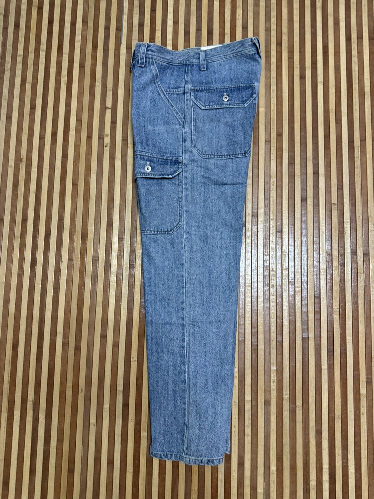 Japanese Brand STAS Cargo Pants Denim Bush Pocket Multipocket / Streetwear Size US 32 / EU 48 - 12 Thumbnail
