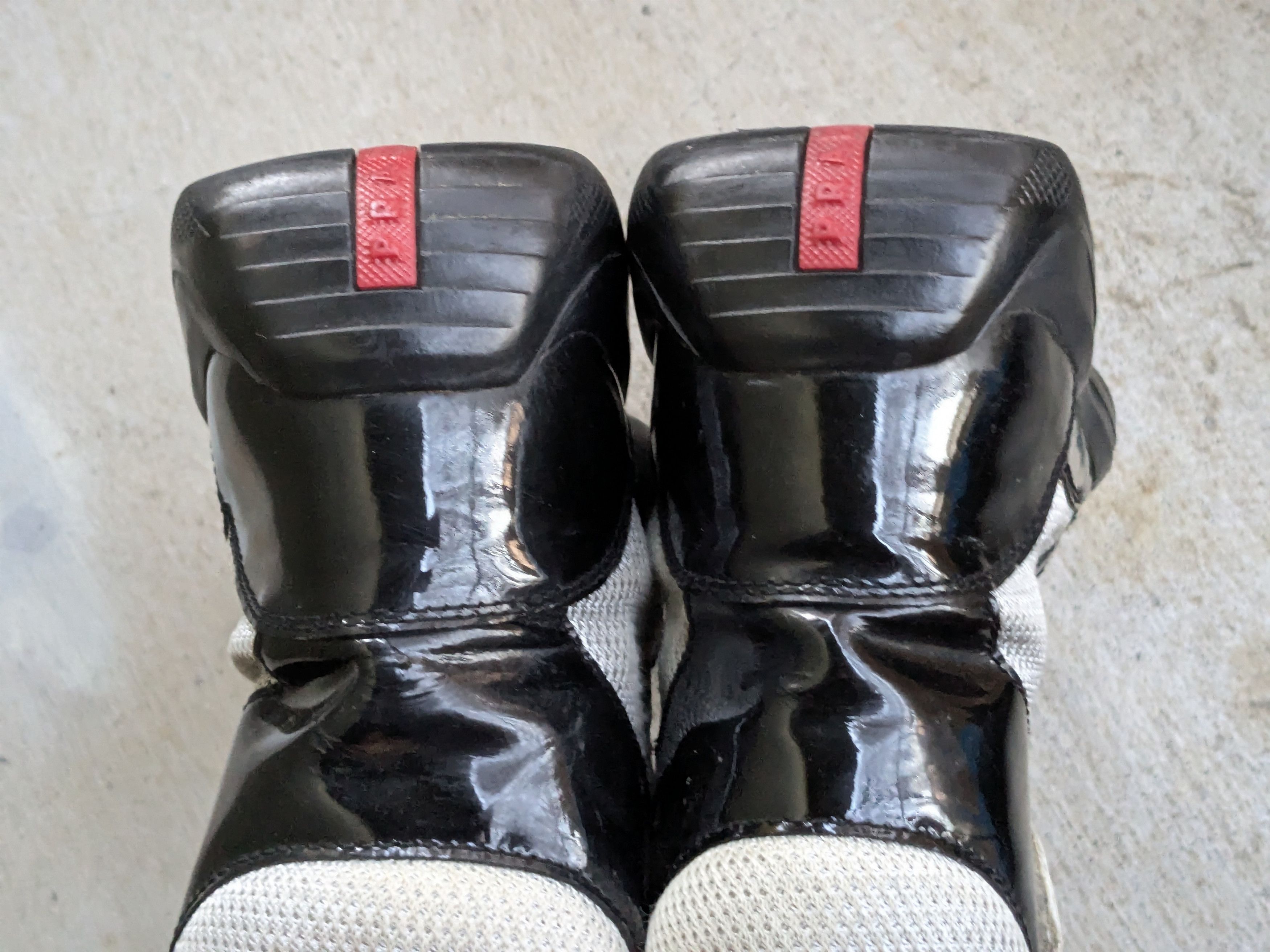 Prada Prada Sneakers Black White Patent Leather 9 High Tops Size US 9 / EU 42 - 21 Thumbnail