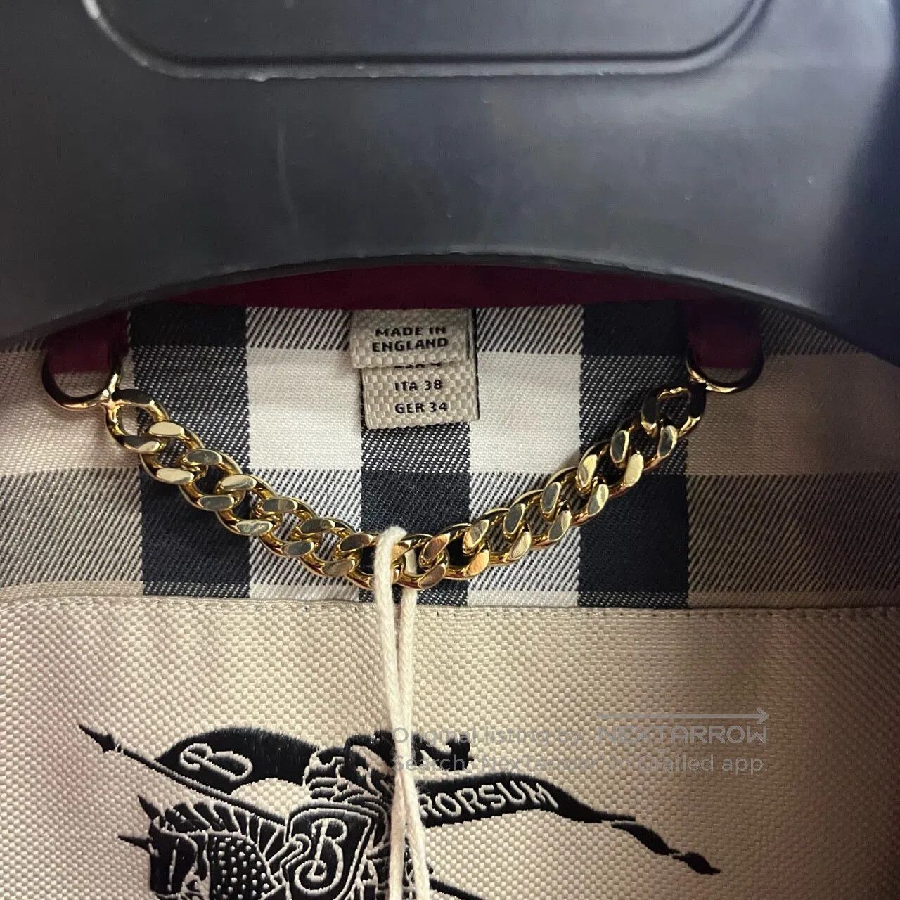 Burberry Burberry Brown solid-color coat with high collar and long Size XS / US 0-2 / IT 36-38 - 3 Thumbnail