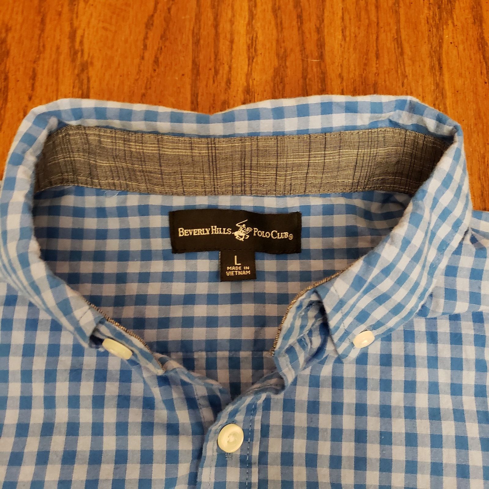 Beverly Hills Polo Club Beverly Hills Polo Club Shirt Mens Large Button Down Blue Size US L / EU 52-54 / 3 - 3 Thumbnail